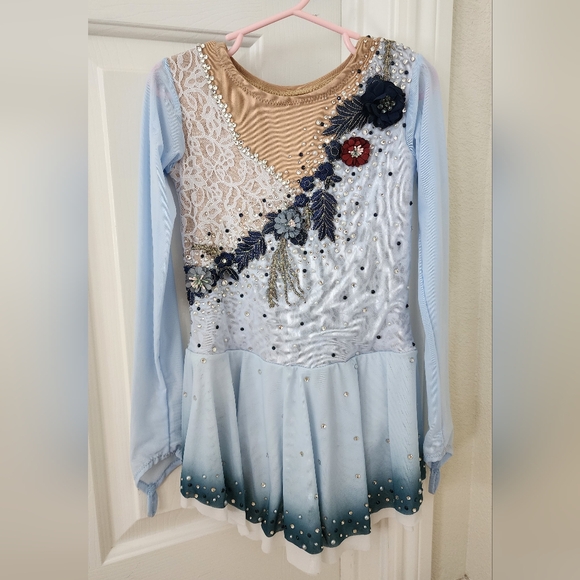 Custom Made Figure Skating Dress - Picture 3 of 4